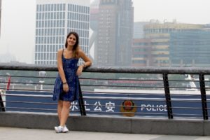 Silvia Palazzini durante il più recente viaggio in Cina