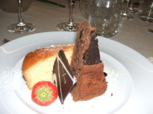 un piatto del ricco menu offerto lo scorso anno al Grand Hotel Imperiale